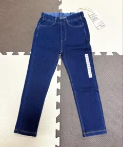 無印良品 ジャージーデニム レギンスパンツ 110 インディゴブルー