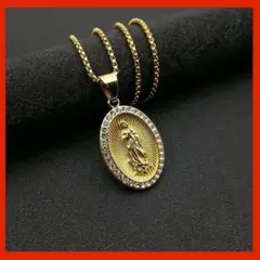 聖母マリアネックレスペンダントレディースhiphop人気トレンド