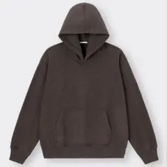 GU ウォッシュドスウェットパーカー L　ダークブラウン　新品未使用