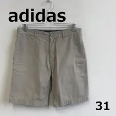値下　A0625A07【adidas】半ズボンチノパン　（サイズ31）　ベージュのサムネイル