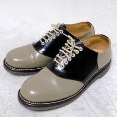 美品　REGAL　サドルシューズ　25.5cm　ブラック　グレー　バイカラー　黒