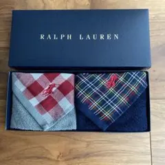 ラルフローレン　タオルハンカチ2枚セット