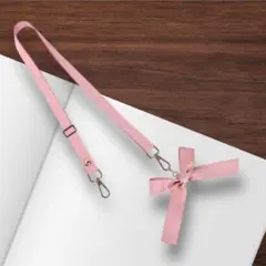大人かわいい♡ リボン ショルダーストラップ 長さ調節可 スマホ ホルダー