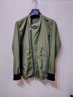 スタンドカラーセミダブルライダースJKT