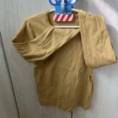 大幅値下げ!!!!無印 長袖マスタード色キッズ130