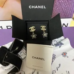 美品☆可愛い☆CHANEL フラワーモチーフ ピアス☆