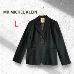 MKミッシェルクラン テーラードジャケット L ブラック ウール混 シンプル