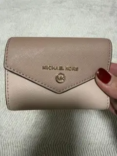 MICHAEL KORS ピンクベージュキーケース
