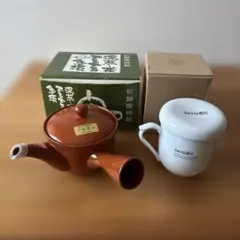 佐藤園 でるでる急須と蓋・茶漉し付きマグカップのセットのサムネイル