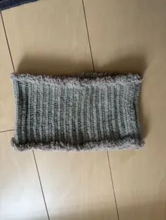 グレー フリース ネックウォーマー