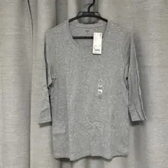 UNIQLO 七分袖 スーピマコットンクルーネックT XL タグ付き未使用