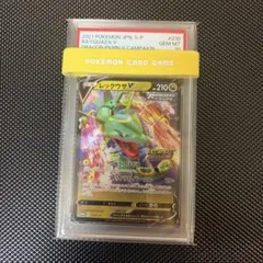 【ポケモンカード】貴重！2021年　レックウザv プロモ　神イラスト　PSA10