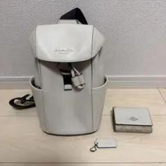 格安 コーチ coach バッグ・三つ折り財布セット ベージュ