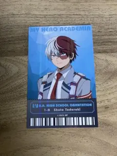 僕のヒーローアカデミア　オープンスクール　受講記念チケット風カード　轟焦凍