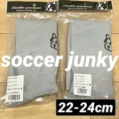 2足新品soccerjunkyサッカージャンキーサッカーソックス22-24cmgのサムネイル