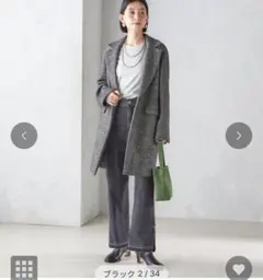 SHIPS for women ツイード チェスター コート　新品