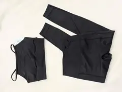 ヨガウェア 上下セット ブラック