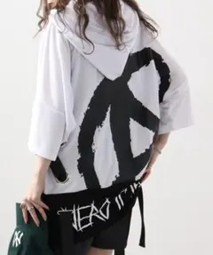 RE730 レースアップドルマンTシャツパーカー unisexのサムネイル