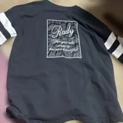 Rady ロゴ刺繍 半袖Tシャツ ブラック