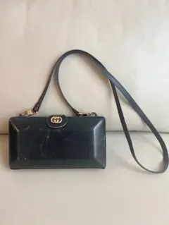 お値下げ⭐︎レア品⭐︎GUCCI ビンテージ斜めがけバッグ　ゴールドGGマークのサムネイル