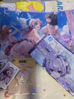 勝利の女神NIKKE 下位賞まとめ売り　タオル　ポスター　マグネット　　カードのサムネイル