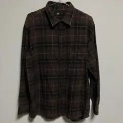 ユニクロ　オンブレチェック　ネルシャツ　XL