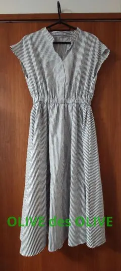 ストライプシャツワンピース　M