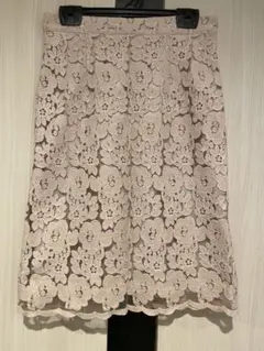 PROPORTION フラワーレースひざ丈スカート サイズ3