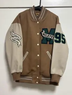 X-girl SWEAT VARSITY JACKET ベージュ 新品 | Mercari