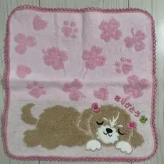 【最終価格】GuGuworld ミニタオル　犬　タオルハンカチ