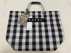 【破格値】MARNI マルニマーケット　ギンガムチェック　トートバック