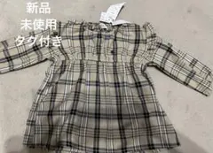 新品 POLO チェック柄 ワンピース ロンパース 80cm