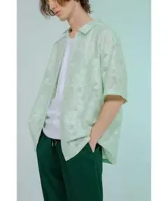 【monkey time】FLOWER RUSSELL LACE SHIRT Sのサムネイル