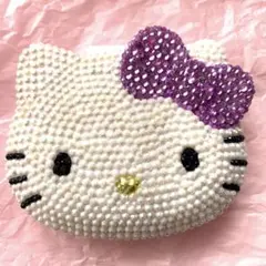 ハローキティ　ジュエルケース　アクセサリーケース　デコ　サンリオ　ライトパープル