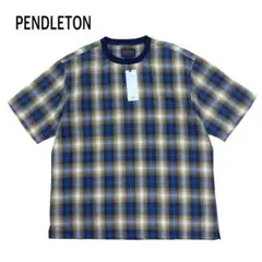 未使用 PENDLETON オンブレ チェック プルオーバー シャツ 半袖 Mのサムネイル