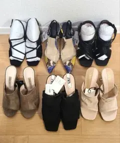 タグ付き ZARA 37 サンダル まとめ売り 6足のサムネイル