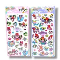 パワパフ　パワーパフガールズ　キャンディーグリッターステッカー2種