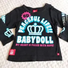 BABYDOLL 黒 長袖 Tシャツ 80cm