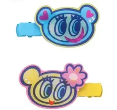 AngelBlue キャラクター ヘアクリップ セット&ラバーキーチェーン