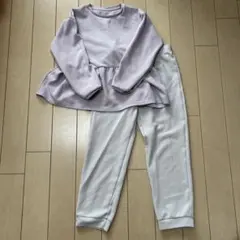 UNIQLO パジャマセット　ラベンダー　エアリズム　130cm