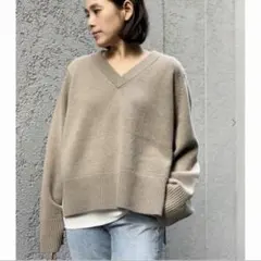 AP studio BABA Vネックプルオーバー ニット　美品