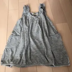 お値下げ GW グローバルワーク 肩フリルノースリーブ ワンピースL タグ付き