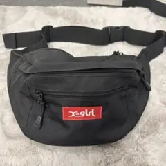 x-girl ブラック ウエストポーチ