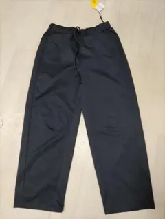 黒 カジュアルパンツ ゴムウエスト