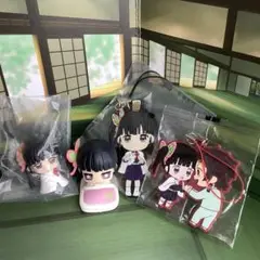 鬼滅の刃　栗花落カナヲ　おねむたん　すわらせ隊　ラバーストラップ　4点セット