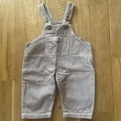 ベージュ コーデュロイ サロペット 70cm