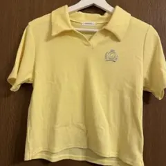 y2k イエロー ポロシャツ Tシャツ