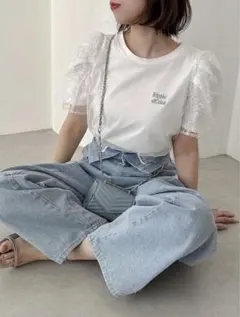 dazzlin ショルダースパンコールレイヤードTシャツのサムネイル