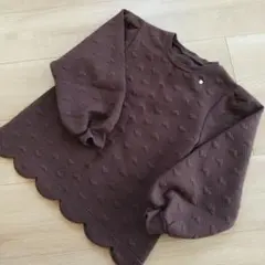 アプレレクール　 ハート模様 リボン付き 長袖カットソー 　130