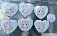 学園アイドルマスター 学マス Rabbit 葛城リーリヤ　ハート缶バッジ